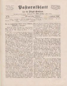 Pastoralblatt für die Diözese Ermland, 51.Jahrgang, 1. Februar 1919. Nr 2