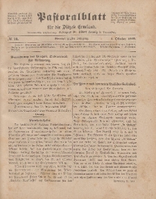 Pastoralblatt für die Diözese Ermland, 51.Jahrgang, 1. Oktober 1919. Nr 10