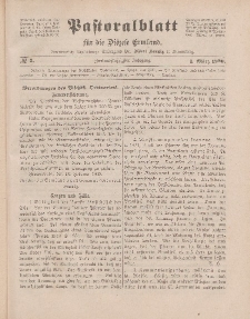 Pastoralblatt für die Diözese Ermland, 52.Jahrgang, 1. März 1920. Nr 3