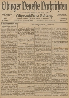 Elbinger Neueste Nachrichten, Nr. 98 Donnerstag 9 April 1914 66. Jahrgang
