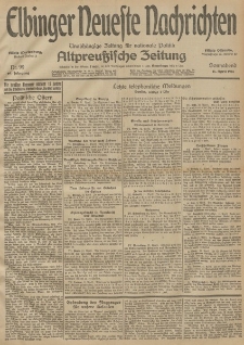 Elbinger Neueste Nachrichten, Nr. 99 Sonnabend 11 April 1914 66. Jahrgang