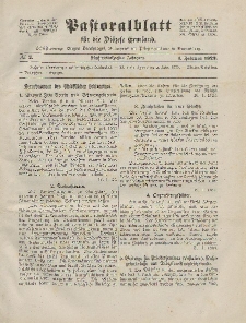 Pastoralblatt für die Diözese Ermland, 55.Jahrgang, 1. Februar 1923, Nr 2.