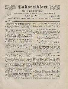 Pastoralblatt für die Diözese Ermland, 55.Jahrgang, 1. Februar 1923, Nr 2.