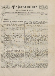 Pastoralblatt für die Diözese Ermland, 55.Jahrgang, 1. März 1923, Nr 3.