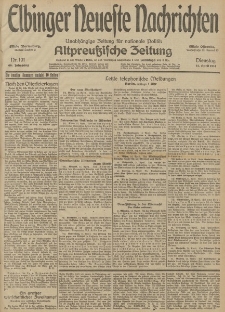 Elbinger Neueste Nachrichten, Nr. 101 Dienstag 14 April 1914 66. Jahrgang