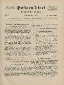 Pastoralblatt für die Diözese Ermland, 56.Jahrgang, 1. Februar 1924, Nr 2.