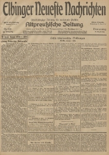 Elbinger Neueste Nachrichten, Nr. 103 Donnerstag 16 April 1914 66. Jahrgang