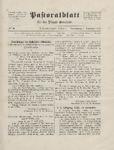 Pastoralblatt für die Diözese Ermland, 57.Jahrgang, 1. September 1925, Nr 9.