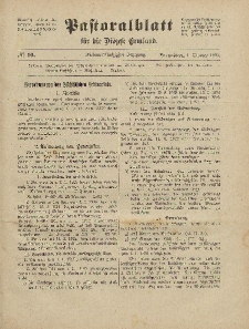 Pastoralblatt für die Diözese Ermland, 57.Jahrgang, 1. Oktober 1925, Nr 10.