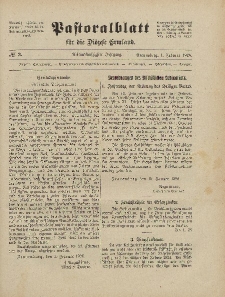 Pastoralblatt für die Diözese Ermland, 58.Jahrgang, 1. Februar 1926, Nr 2.