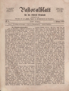 Pastoralblatt für die Diözese Ermland, 5.Jahrgang, 1. Februar 1873, Nr 3.