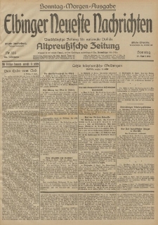 Elbinger Neueste Nachrichten, Nr. 106 Sonntag 19 April 1914 66. Jahrgang