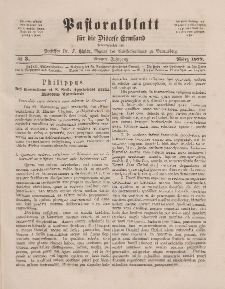 Pastoralblatt für die Diözese Ermland, 9.Jahrgang, 1. März 1877, Nr 3.