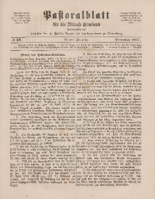 Pastoralblatt für die Diözese Ermland, 9.Jahrgang, 1. Dezember 1877, Nr 12.