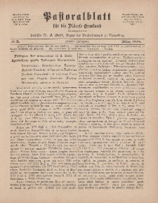 Pastoralblatt für die Diözese Ermland, 10.Jahrgang, 1. März 1878, Nr 3.
