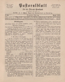 Pastoralblatt für die Diözese Ermland, 13.Jahrgang, April 1881, Nr 4.