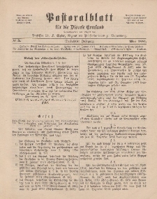 Pastoralblatt für die Diözese Ermland, 13.Jahrgang, Mai 1881, Nr 5.