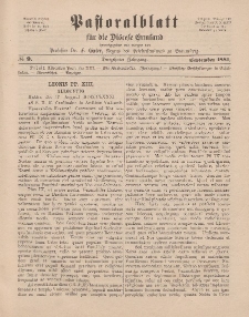 Pastoralblatt für die Diözese Ermland, 13.Jahrgang, September 1881, Nr 9.