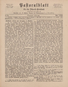 Pastoralblatt für die Diözese Ermland, 14.Jahrgang, Mai 1882, Nr 5.