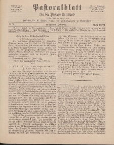 Pastoralblatt für die Diözese Ermland, 14.Jahrgang, Juli 1882, Nr 7.