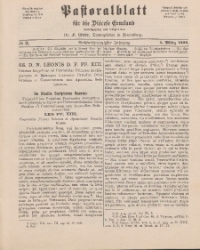 Pastoralblatt für die Diözese Ermland, 26.Jahrgang, 1. März 1894, Nr 3.
