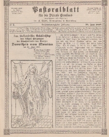 Pastoralblatt für die Diözese Ermland, 26.Jahrgang, 25. Juni 1894, Nr 7.