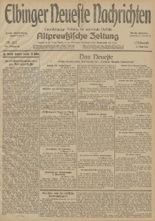 Elbinger Neueste Nachrichten, Nr. 123 Mittwoch 6 Mai 1914 66. Jahrgang