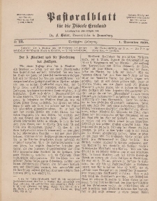 Pastoralblatt für die Diözese Ermland, 30.Jahrgang, 1. Dezember 1898, Nr 12.