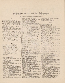 Pastoralblatt für die Diözese Ermland (Sachregister des 33 und 34 Jahrganges)