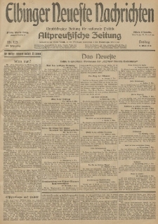Elbinger Neueste Nachrichten, Nr. 125 Freitag 8 Mai 1914 66. Jahrgang