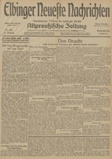 Elbinger Neueste Nachrichten, Nr. 126 Sonnabend 9 Mai 1914 66. Jahrgang