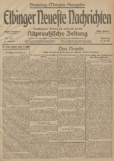 Elbinger Neueste Nachrichten, Nr. 127 Sonntag 10 Mai 1914 66. Jahrgang