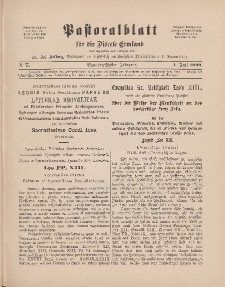 Pastoralblatt für die Diözese Ermland, 31.Jahrgang, 1. Juli 1899, Nr 7.
