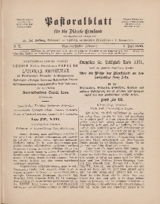 Pastoralblatt für die Diözese Ermland, 31.Jahrgang, 1. Juli 1899, Nr 7.