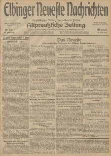 Elbinger Neueste Nachrichten, Nr. 130 Mittwoch 13 Mai 1914 66. Jahrgang