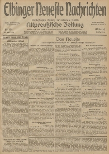 Elbinger Neueste Nachrichten, Nr. 130 Mittwoch 13 Mai 1914 66. Jahrgang