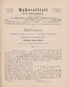 Pastoralblatt für die Diözese Ermland, 32.Jahrgang, 1. März 1900, Nr 3.
