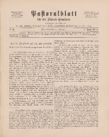 Pastoralblatt für die Diözese Ermland, 32.Jahrgang, 1. Juni 1900, Nr 6.