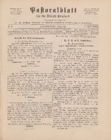 Pastoralblatt für die Diözese Ermland, 32.Jahrgang, 1. Juli 1900, Nr 7.