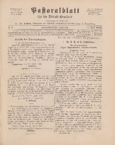 Pastoralblatt für die Diözese Ermland, 32.Jahrgang, 1. Juli 1900, Nr 7.