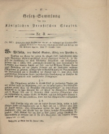 Gesetz-Sammlung für die Königlichen Preussischen Staaten, 22. Januar, 1862, nr. 3.