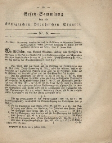 Gesetz-Sammlung für die Königlichen Preussischen Staaten, 6. Februar, 1862, nr. 5.