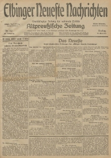 Elbinger Neueste Nachrichten, Nr. 132 Freitag 15 Mai 1914 66. Jahrgang