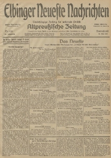 Elbinger Neueste Nachrichten, Nr. 133 Sonnabend 16 Mai 1914 66. Jahrgang