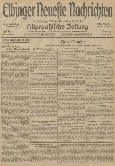 Elbinger Neueste Nachrichten, Nr. 135 Montag 18 Mai 1914 66. Jahrgang
