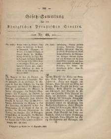 Gesetz-Sammlung für die Königlichen Preussischen Staaten, 8. Dezember, 1862, nr. 40.