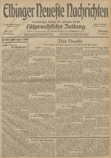 Elbinger Neueste Nachrichten, Nr. 136 Dienstag 19 Mai 1914 66. Jahrgang