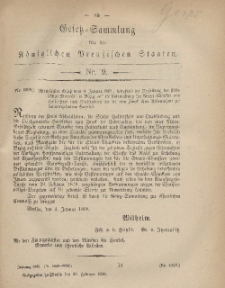 Gesetz-Sammlung für die Königlichen Preussischen Staaten, 26. Februar, 1868, nr. 9.