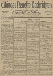 Elbinger Neueste Nachrichten, Nr. 137 Mittwoch 20 Mai 1914 66. Jahrgang