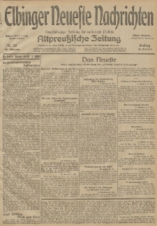 Elbinger Neueste Nachrichten, Nr. 138 Freitag 22 Mai 1914 66. Jahrgang